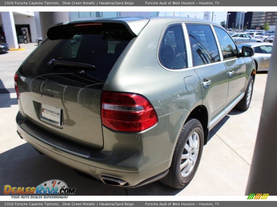 2009 Porsche Cayenne Tiptronic Olive Green Metallic / Havanna/Sand Beige Photo #9