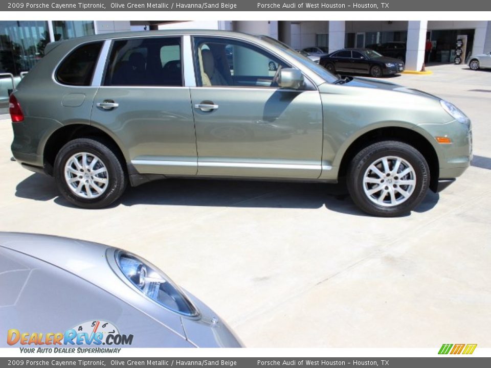 2009 Porsche Cayenne Tiptronic Olive Green Metallic / Havanna/Sand Beige Photo #10
