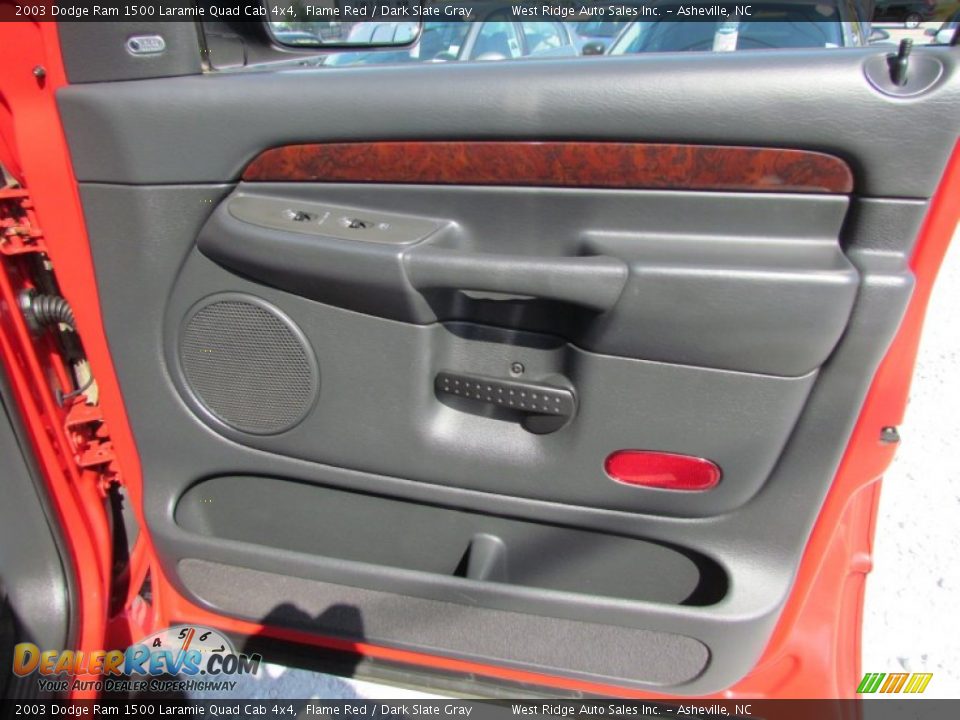 2003 Dodge Ram 1500 Laramie Quad Cab 4x4 Flame Red / Dark Slate Gray Photo #15