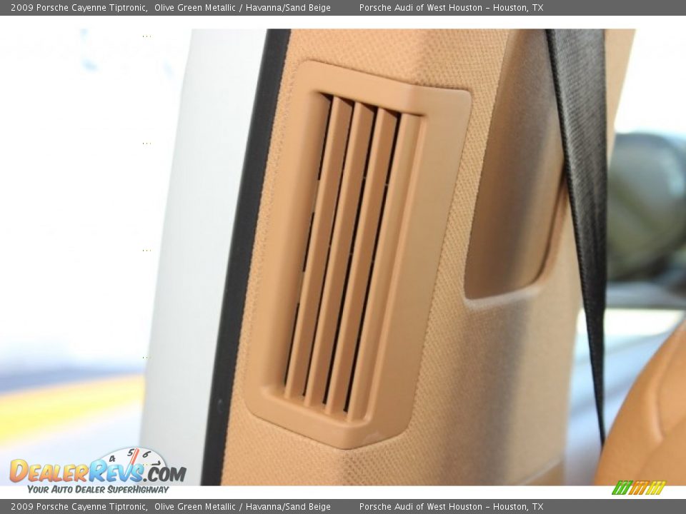 2009 Porsche Cayenne Tiptronic Olive Green Metallic / Havanna/Sand Beige Photo #36