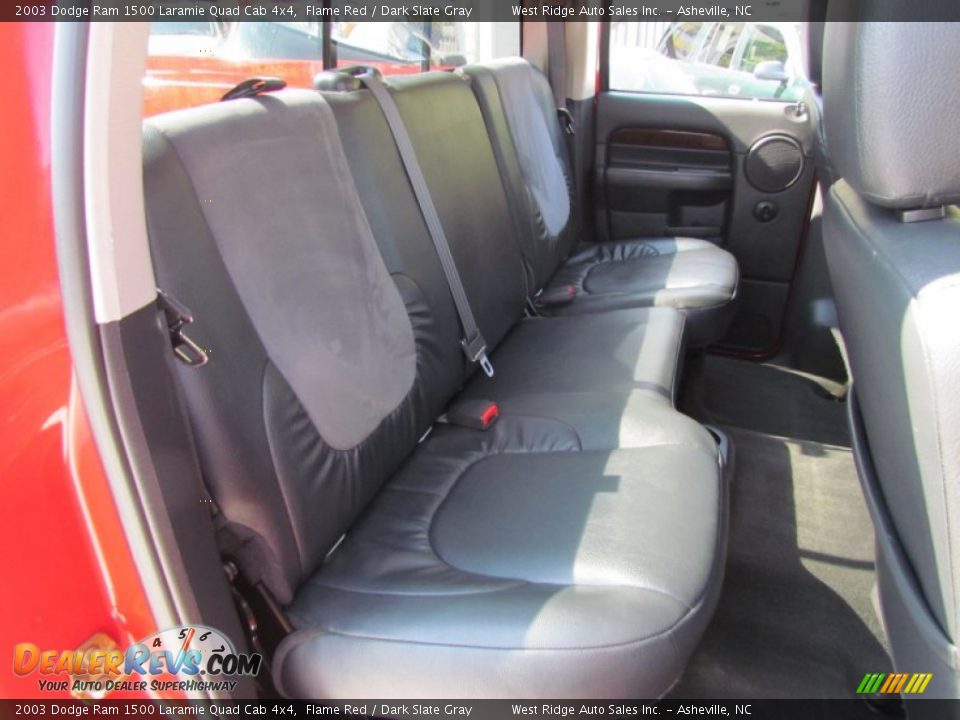 2003 Dodge Ram 1500 Laramie Quad Cab 4x4 Flame Red / Dark Slate Gray Photo #16