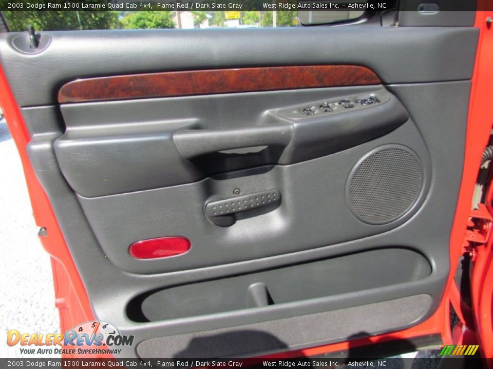 2003 Dodge Ram 1500 Laramie Quad Cab 4x4 Flame Red / Dark Slate Gray Photo #21