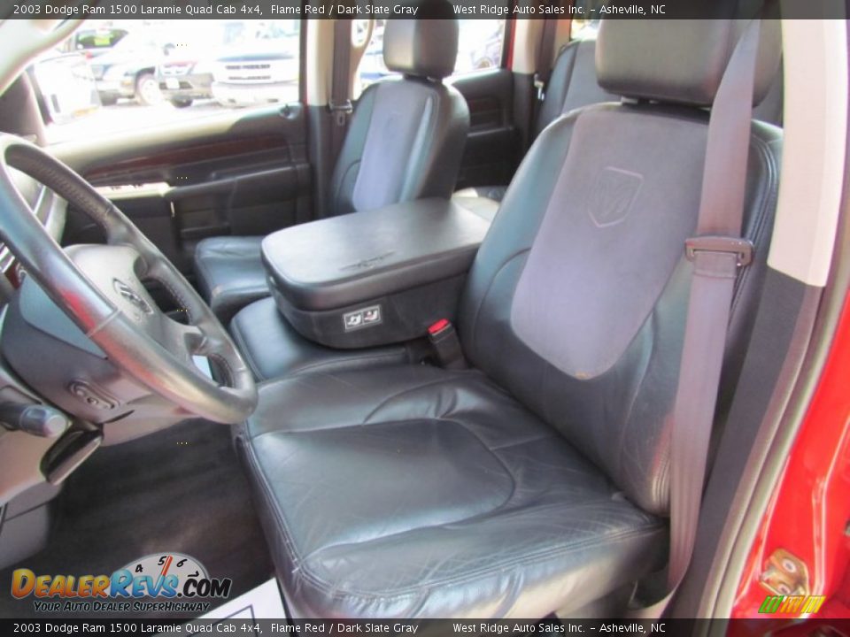 2003 Dodge Ram 1500 Laramie Quad Cab 4x4 Flame Red / Dark Slate Gray Photo #23
