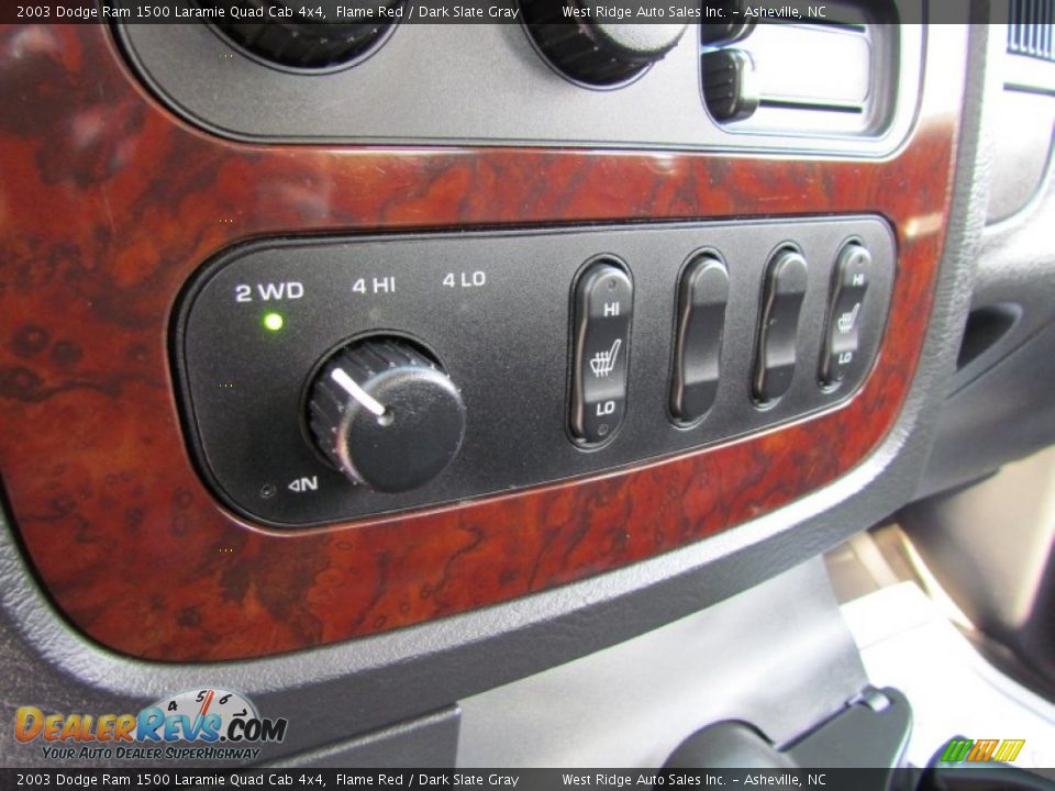 2003 Dodge Ram 1500 Laramie Quad Cab 4x4 Flame Red / Dark Slate Gray Photo #27