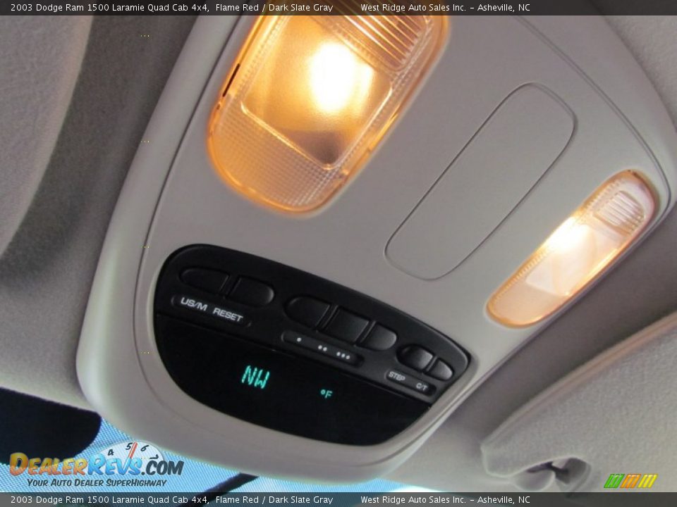 2003 Dodge Ram 1500 Laramie Quad Cab 4x4 Flame Red / Dark Slate Gray Photo #28
