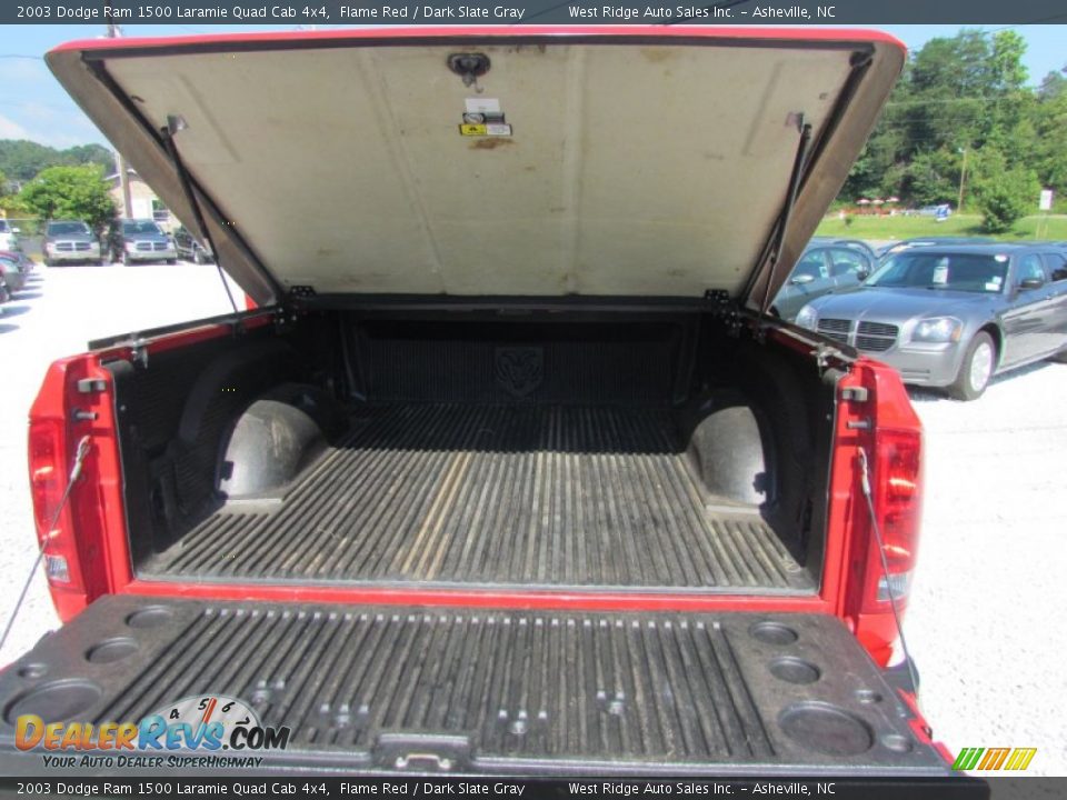 2003 Dodge Ram 1500 Laramie Quad Cab 4x4 Flame Red / Dark Slate Gray Photo #29