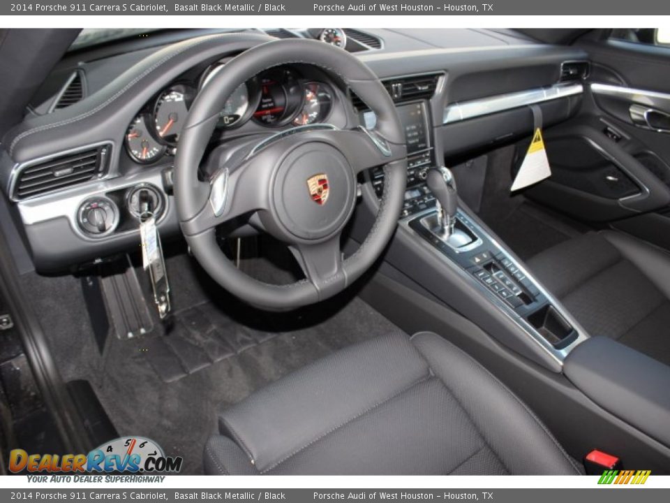 Black Interior - 2014 Porsche 911 Carrera S Cabriolet Photo #15