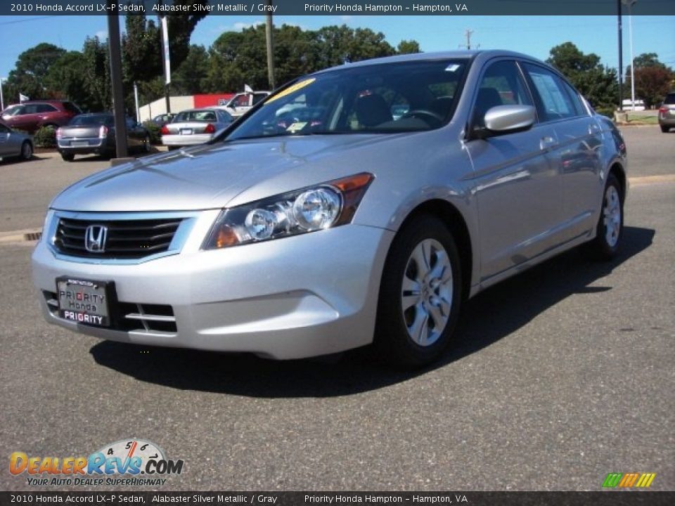 2010 Honda Accord LX-P Sedan Alabaster Silver Metallic / Gray Photo #1