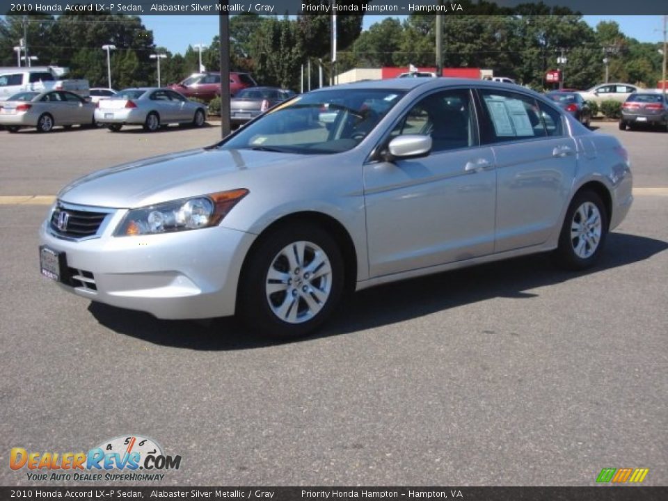 2010 Honda Accord LX-P Sedan Alabaster Silver Metallic / Gray Photo #2