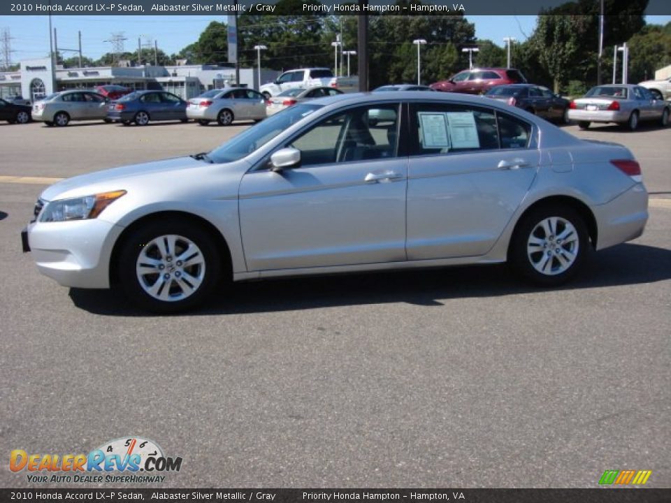 2010 Honda Accord LX-P Sedan Alabaster Silver Metallic / Gray Photo #3