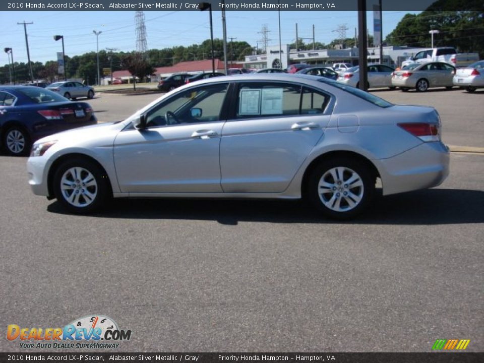 2010 Honda Accord LX-P Sedan Alabaster Silver Metallic / Gray Photo #4