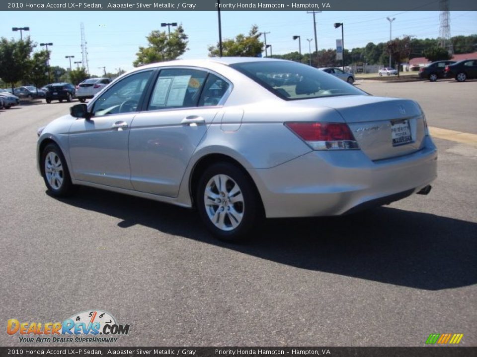 2010 Honda Accord LX-P Sedan Alabaster Silver Metallic / Gray Photo #5