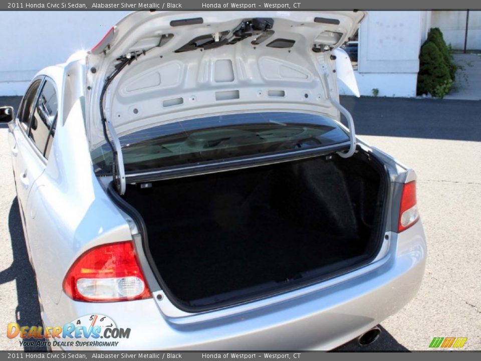 2011 Honda Civic Si Sedan Alabaster Silver Metallic / Black Photo #8