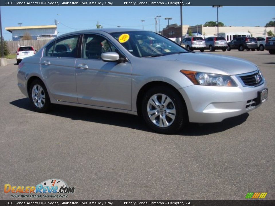 2010 Honda Accord LX-P Sedan Alabaster Silver Metallic / Gray Photo #8