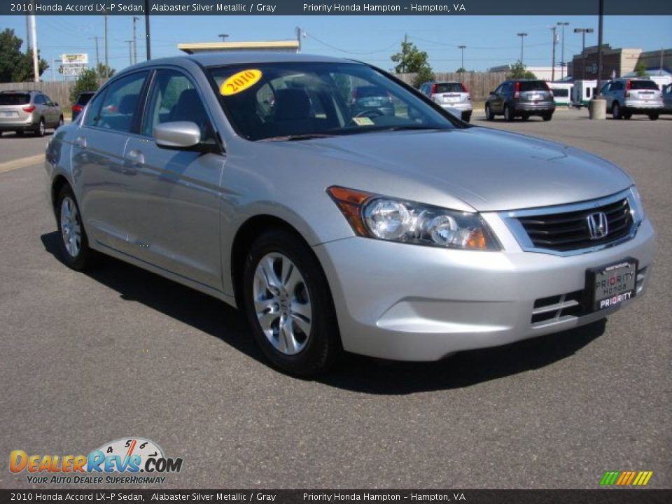 2010 Honda Accord LX-P Sedan Alabaster Silver Metallic / Gray Photo #9