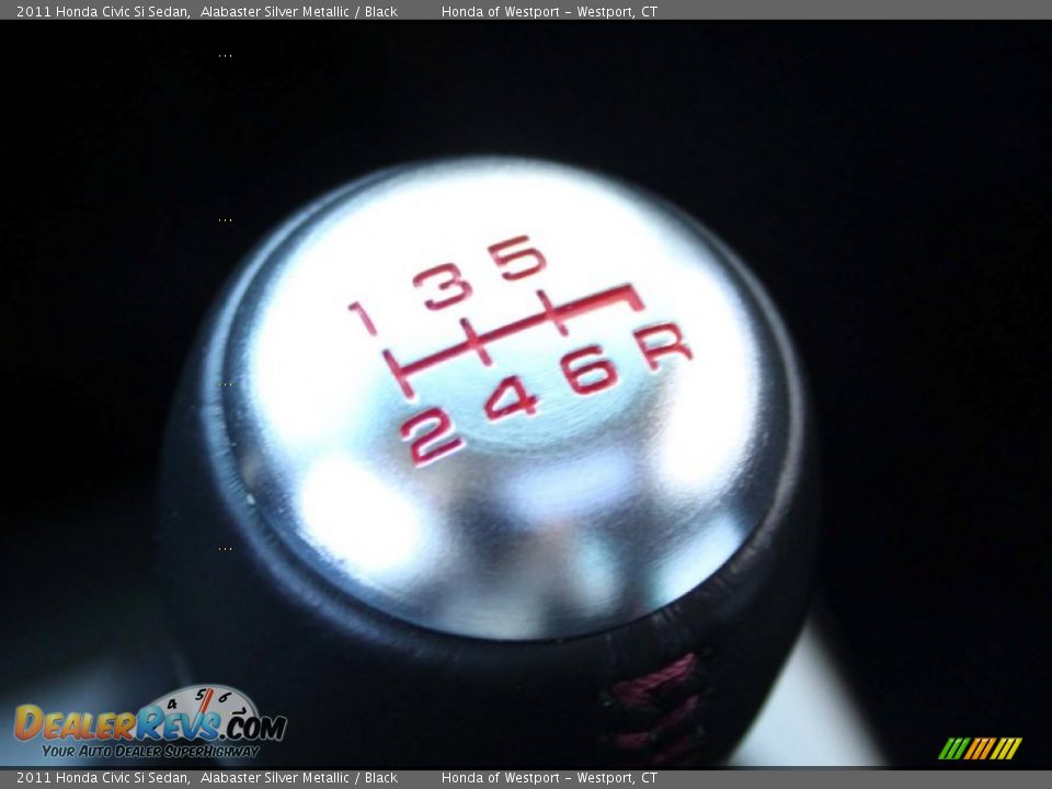 2011 Honda Civic Si Sedan Alabaster Silver Metallic / Black Photo #12