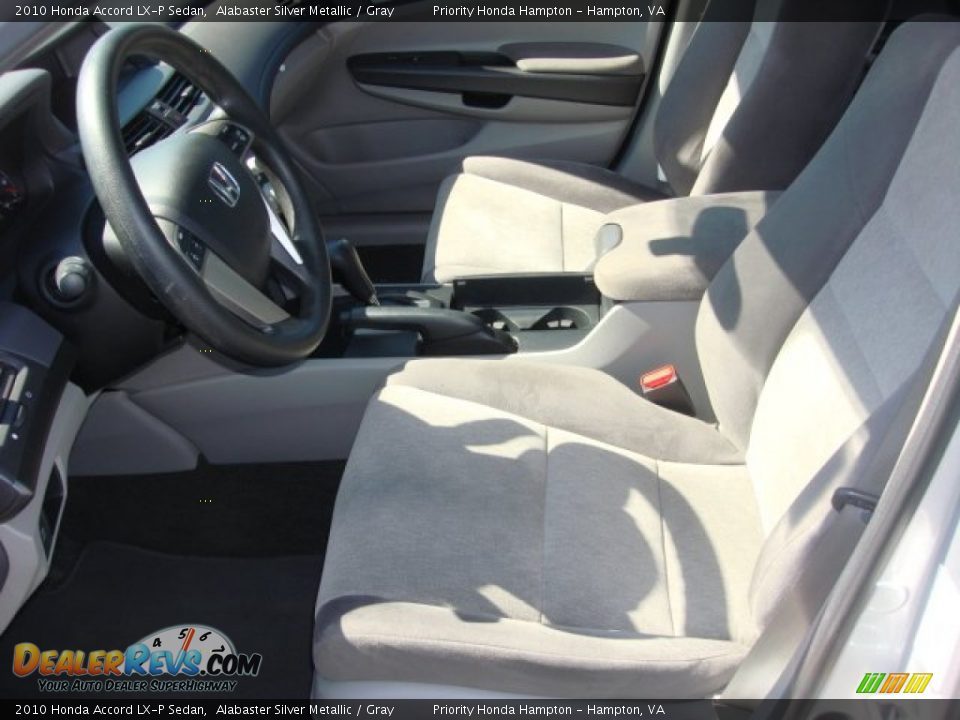 2010 Honda Accord LX-P Sedan Alabaster Silver Metallic / Gray Photo #11