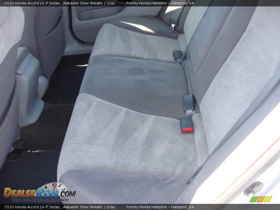 2010 Honda Accord LX-P Sedan Alabaster Silver Metallic / Gray Photo #12