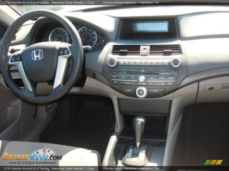 2010 Honda Accord LX-P Sedan Alabaster Silver Metallic / Gray Photo #15