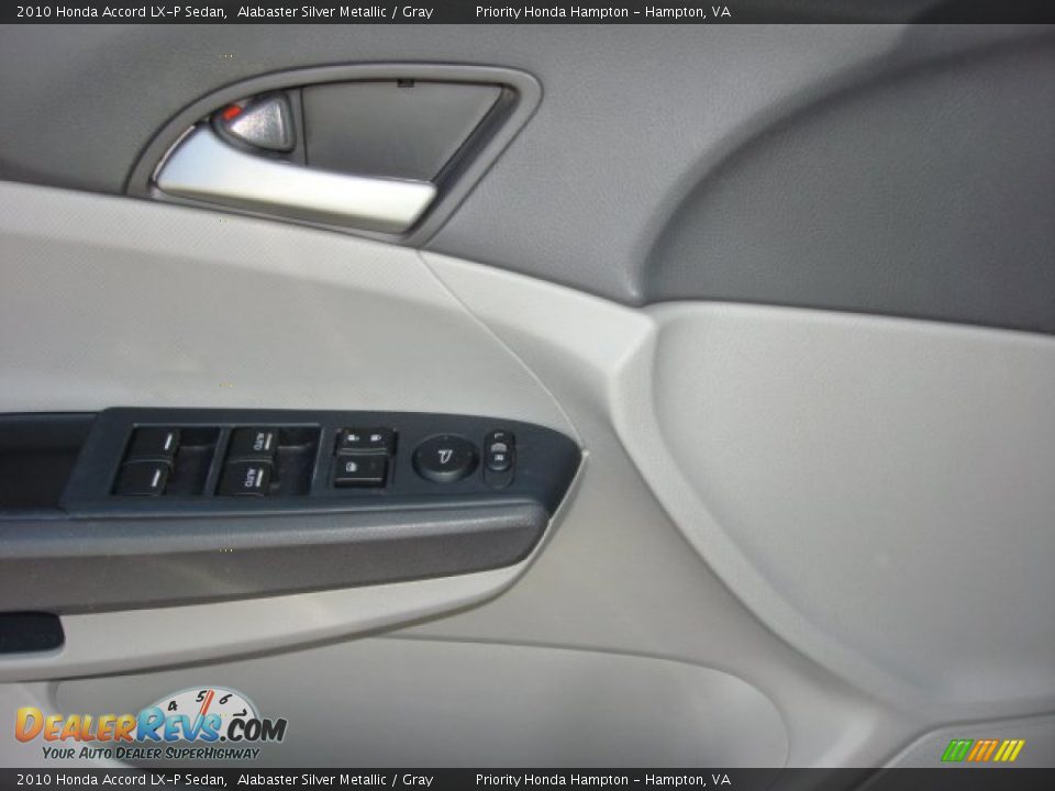 2010 Honda Accord LX-P Sedan Alabaster Silver Metallic / Gray Photo #17