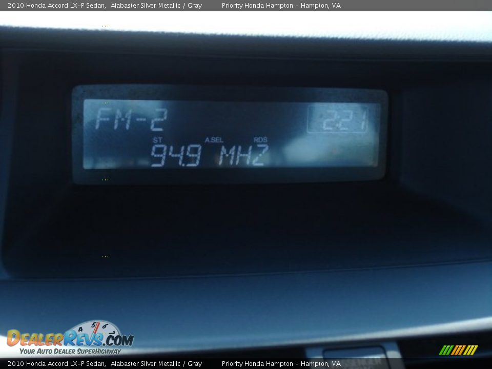 2010 Honda Accord LX-P Sedan Alabaster Silver Metallic / Gray Photo #19