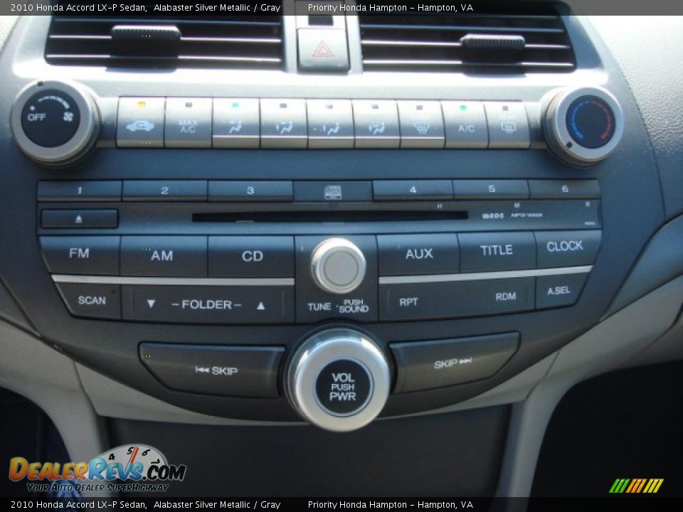 2010 Honda Accord LX-P Sedan Alabaster Silver Metallic / Gray Photo #20
