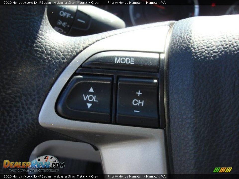 2010 Honda Accord LX-P Sedan Alabaster Silver Metallic / Gray Photo #22