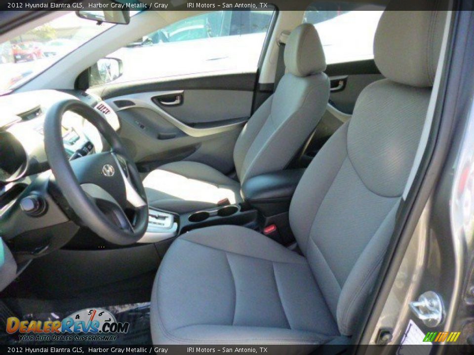 2012 Hyundai Elantra GLS Harbor Gray Metallic / Gray Photo #6