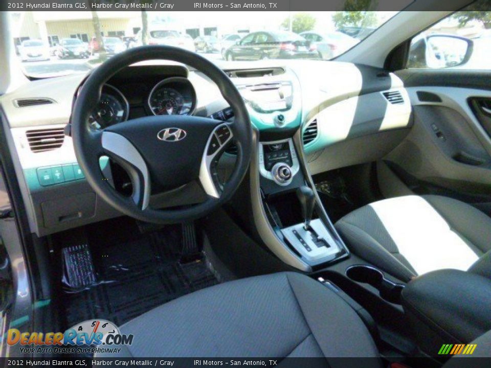 2012 Hyundai Elantra GLS Harbor Gray Metallic / Gray Photo #8
