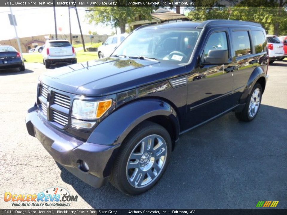 2011 Dodge Nitro Heat 4x4 Blackberry Pearl / Dark Slate Gray Photo #3