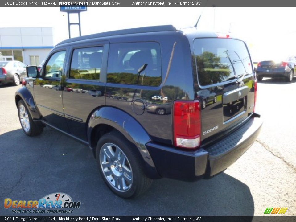 2011 Dodge Nitro Heat 4x4 Blackberry Pearl / Dark Slate Gray Photo #4