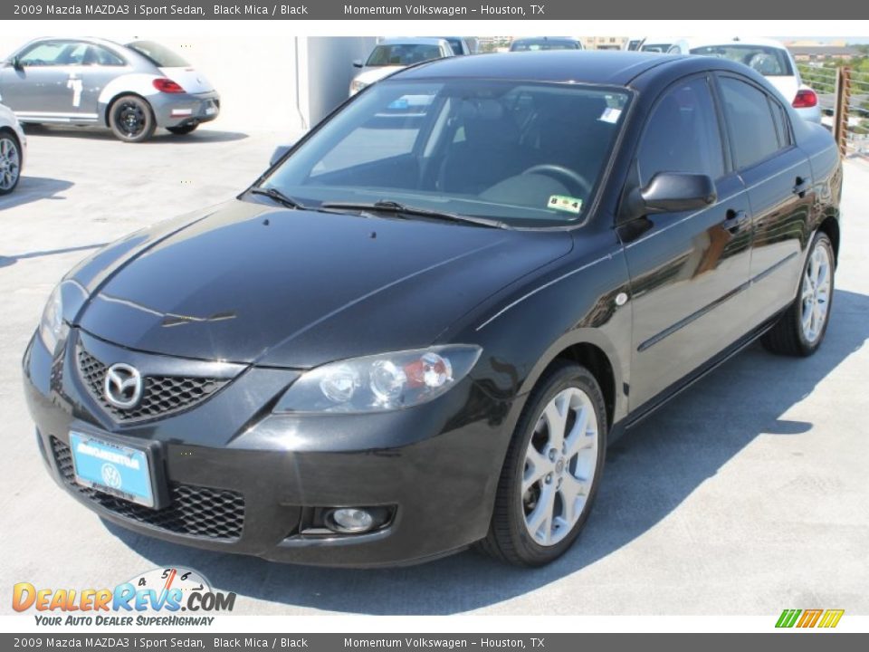 2009 Mazda MAZDA3 i Sport Sedan Black Mica / Black Photo #3