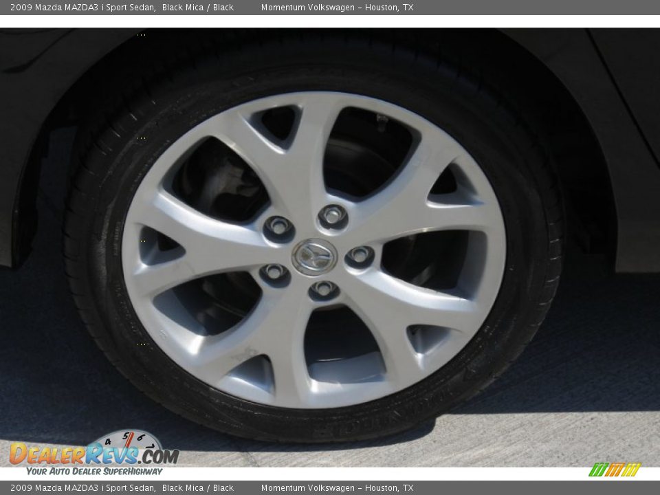 2009 Mazda MAZDA3 i Sport Sedan Black Mica / Black Photo #10