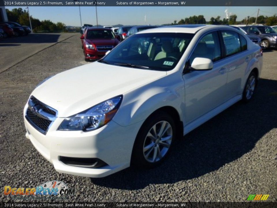 2014 Subaru Legacy 2.5i Premium Satin White Pearl / Ivory Photo #3