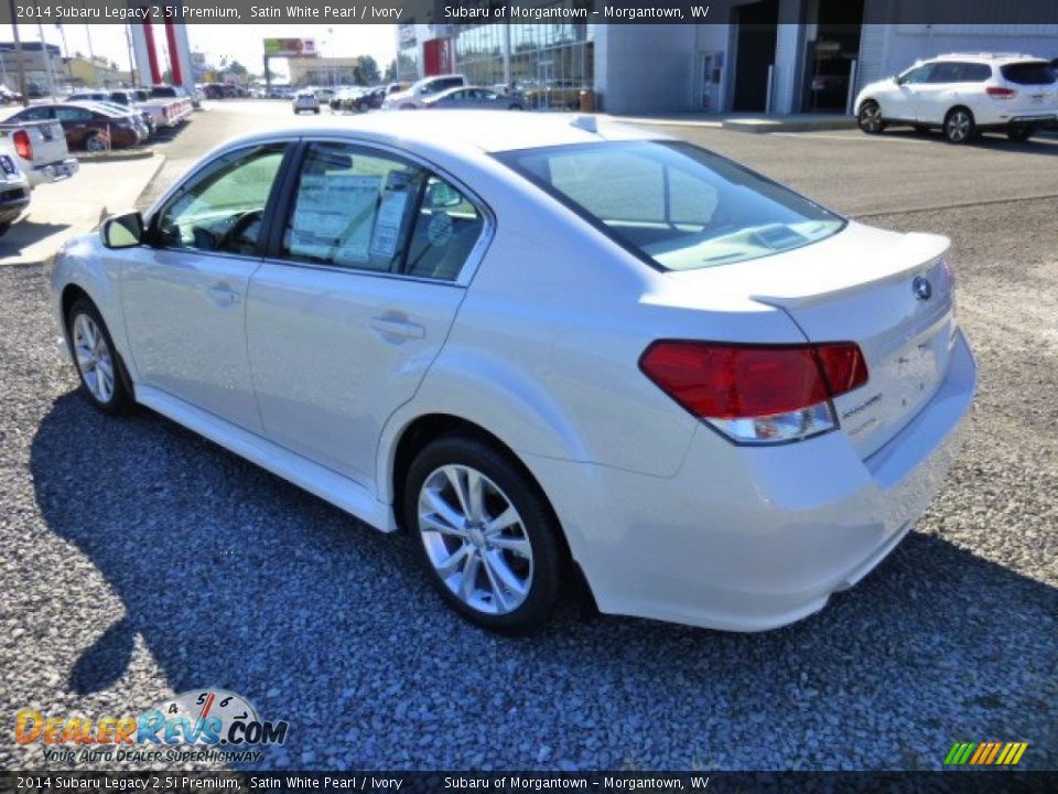 2014 Subaru Legacy 2.5i Premium Satin White Pearl / Ivory Photo #5