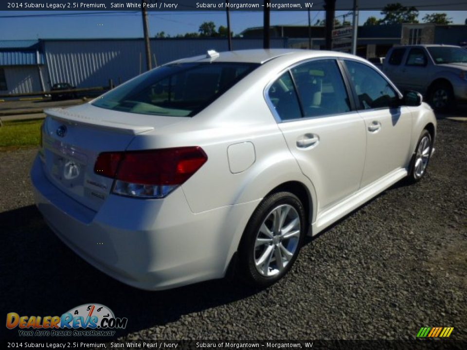 2014 Subaru Legacy 2.5i Premium Satin White Pearl / Ivory Photo #6