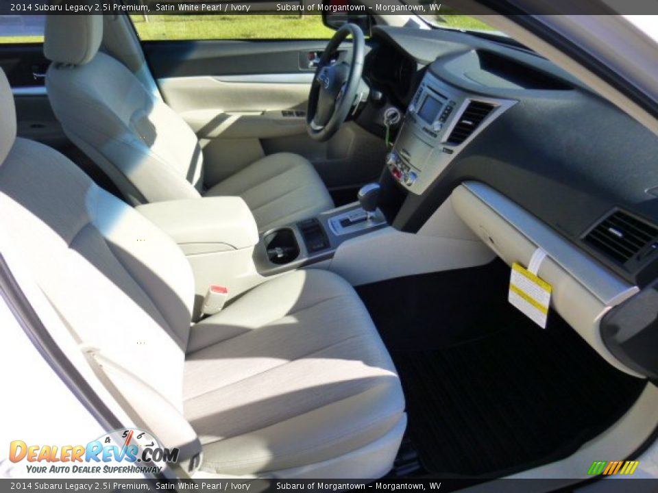 2014 Subaru Legacy 2.5i Premium Satin White Pearl / Ivory Photo #9