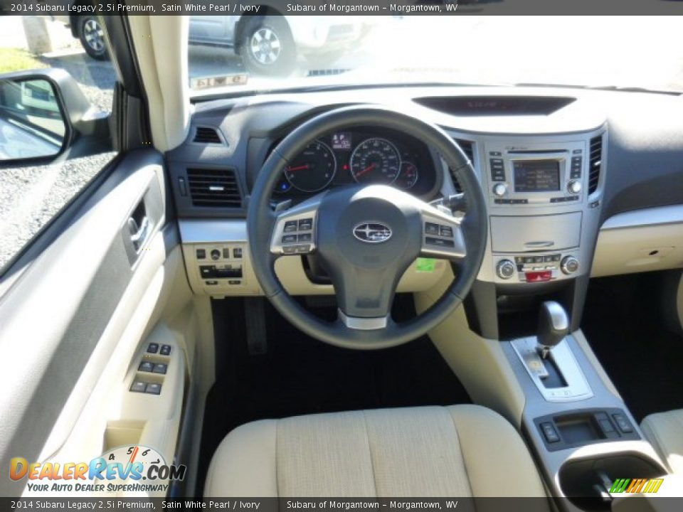 2014 Subaru Legacy 2.5i Premium Satin White Pearl / Ivory Photo #13