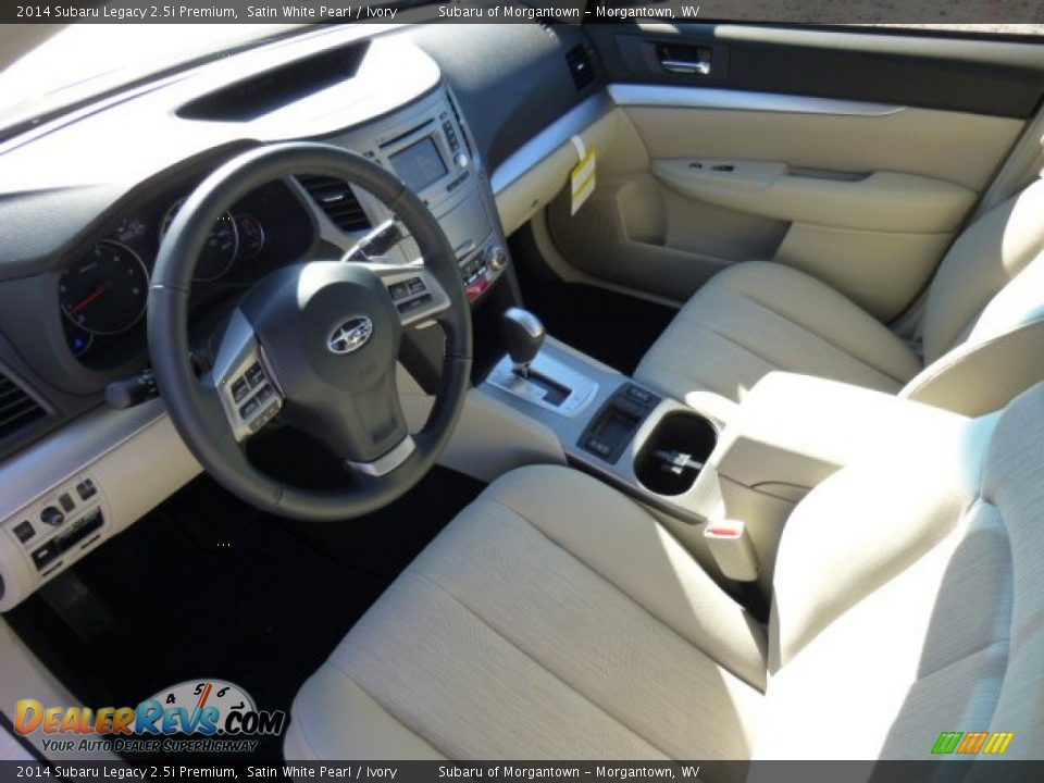 2014 Subaru Legacy 2.5i Premium Satin White Pearl / Ivory Photo #15