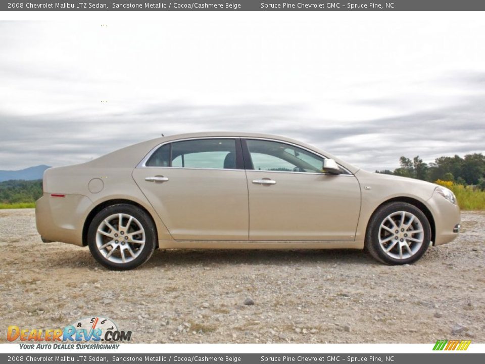 2008 Chevrolet Malibu LTZ Sedan Sandstone Metallic / Cocoa/Cashmere Beige Photo #6