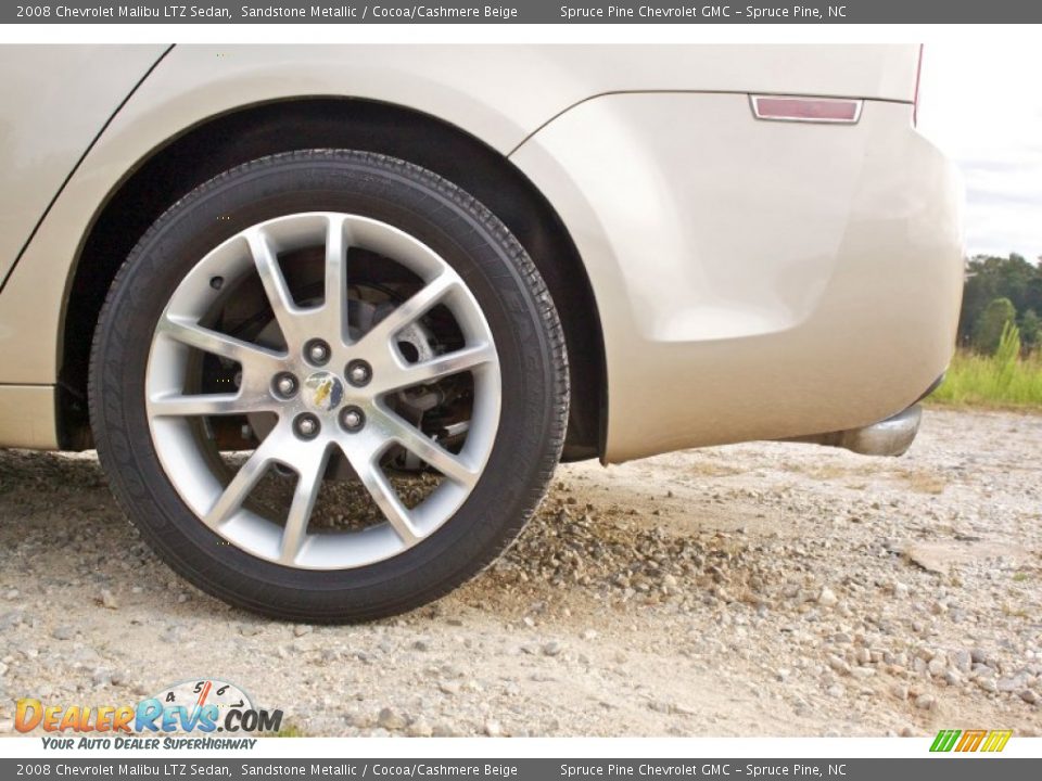 2008 Chevrolet Malibu LTZ Sedan Sandstone Metallic / Cocoa/Cashmere Beige Photo #9