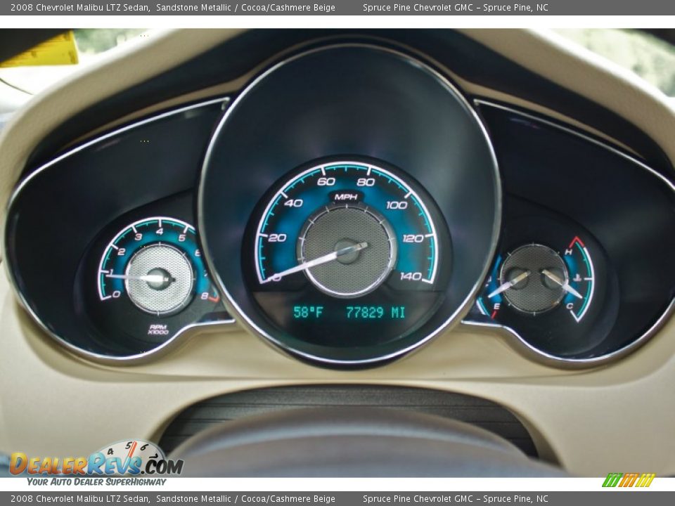 2008 Chevrolet Malibu LTZ Sedan Gauges Photo #12