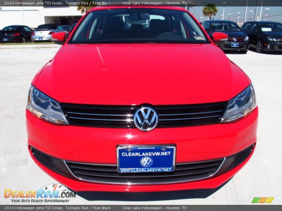 2014 Volkswagen Jetta TDI Sedan Tornado Red / Titan Black Photo #2