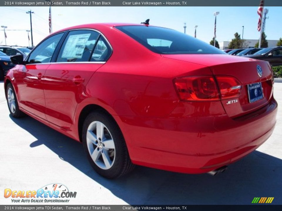 2014 Volkswagen Jetta TDI Sedan Tornado Red / Titan Black Photo #4