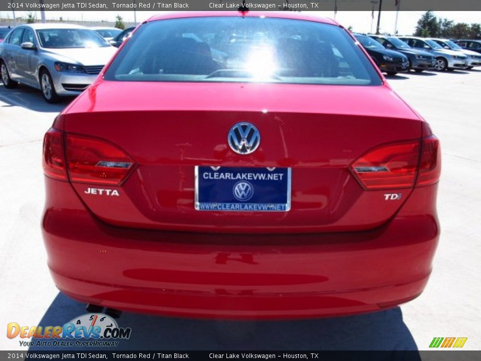 2014 Volkswagen Jetta TDI Sedan Tornado Red / Titan Black Photo #5