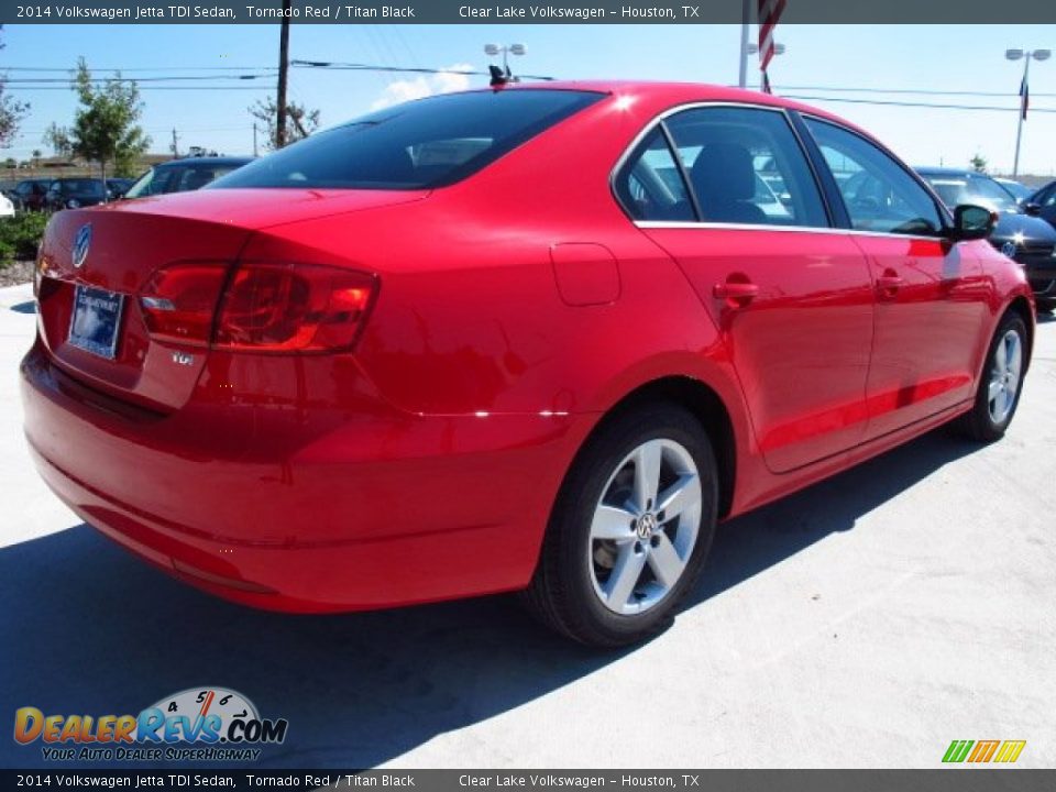 2014 Volkswagen Jetta TDI Sedan Tornado Red / Titan Black Photo #6