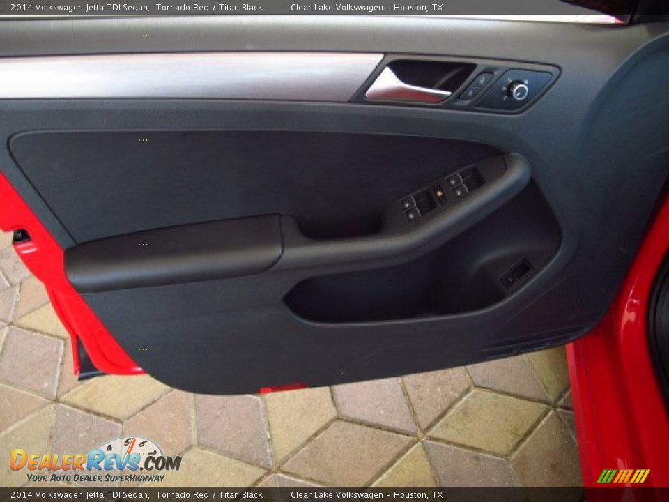 2014 Volkswagen Jetta TDI Sedan Tornado Red / Titan Black Photo #9