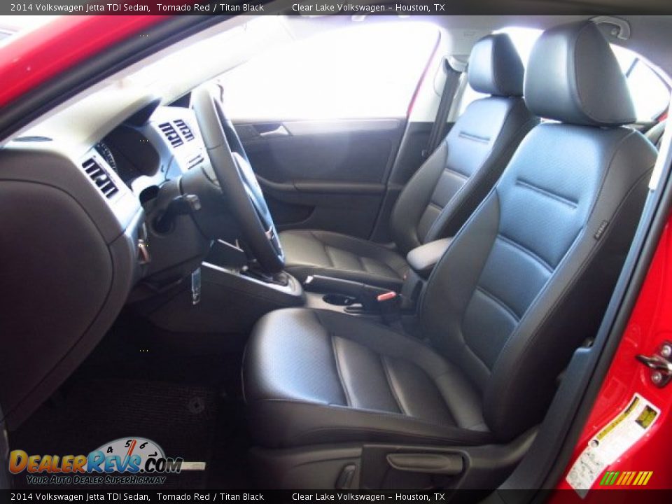 2014 Volkswagen Jetta TDI Sedan Tornado Red / Titan Black Photo #10