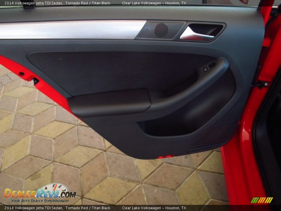 2014 Volkswagen Jetta TDI Sedan Tornado Red / Titan Black Photo #11