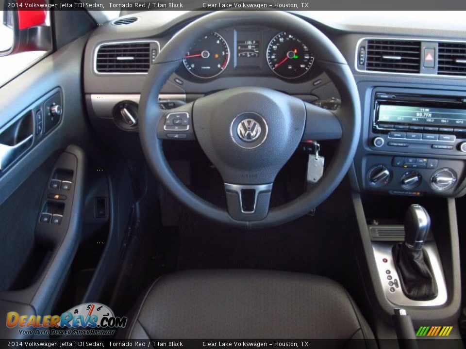 2014 Volkswagen Jetta TDI Sedan Tornado Red / Titan Black Photo #13